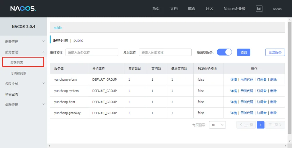 微服务部署解决方案截图 图 2